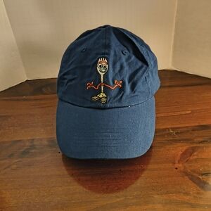 Navy Blue Embroidered Forky Baseball Cap